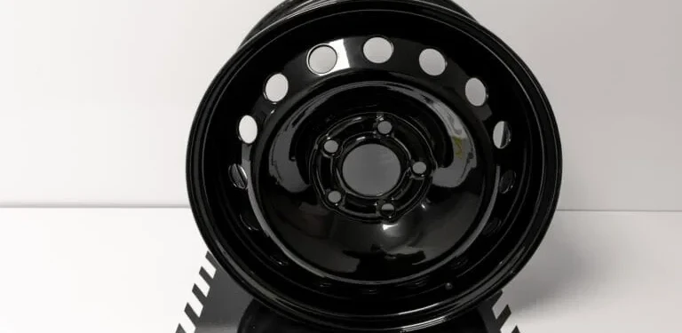 Gloss black steel wheel powder coating — Wheel Repair Manchester